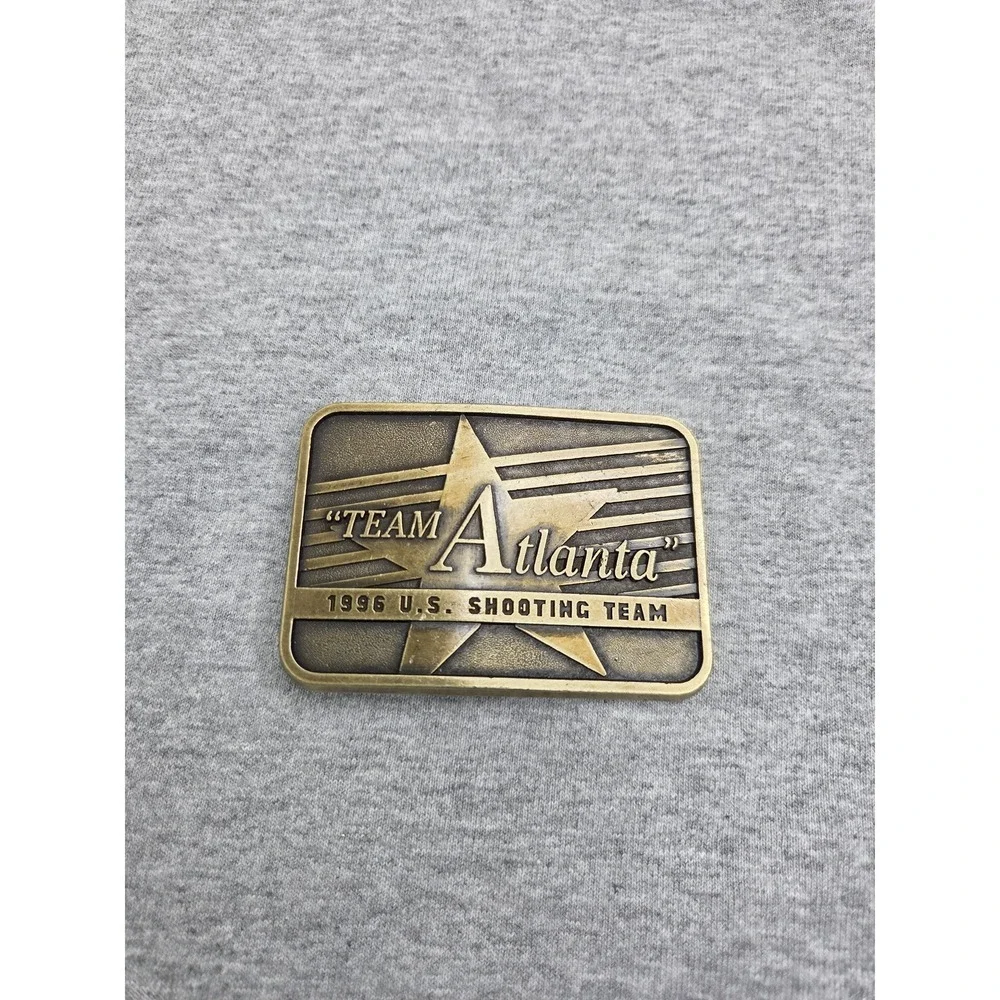 Vintage 1996 Atlanta USA Olympics Shooting Team Commemorative Belt Buckle